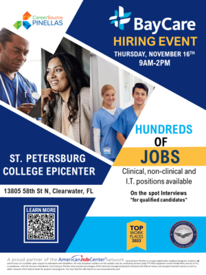 Baycare Hiring Event – CareerSource Hillsborough Pinellas